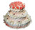 Jual Poster Sweets Cakes Roses White background Design 1Z 002