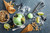 Jual Poster Sweets Ice cream Nuts Blueberries Lime Ice 1Z