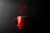 Jual Poster Valentine's Day Gray background Cup Red Heart 1Z
