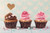 Jual Poster Valentine's Day Sweets Roses Cupcake Three 3 Heart 1Z