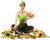 Jual Poster Vegetables Carrots Potato Lotus position Creative 1Z