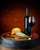 Jual Poster Wine Cheese Vegetables Barrel Colored background 1Z