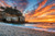 Jual Poster Beach Horizon Ocean Rock Sea Sunset Earth Sunset APC 001