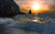 Jual Poster Beach Horizon Ocean Sunset Wave Earth Ocean APC 001
