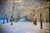 Jual Poster Earth Road Snow Tree Winter Earth Winter APC 004