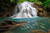 Jual Poster Fish Koi Nature Rock Waterfall Waterfalls Waterfall APC
