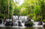 Jual Poster Forest Nature River Rock Waterfall Waterfalls Waterfall APC
