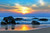 Jual Poster Horizon Nature Ocean Rock Sunrise Earth Ocean APC 001