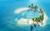 Jual Poster Island Maldives Ocean Palm Tree Sea Earth Island APC