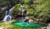 Jual Poster Lagoon Nature Rock Waterfall Waterfalls Waterfall APC