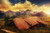 Jual Poster Houses Mountains Scenery 1Z