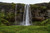 Jual Poster Iceland Waterfalls Seljaland Waterfall Crag Moss 1Z