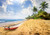Jual Poster Tropics Coast Boats Sky Sand Palma Clouds Beach 1Z