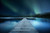 Jual Poster dock pier landscape northern lights aurora lake forest WPS