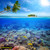 jual poster pemandangan terumbu karang coralreef 016