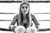 Jual Poster Black & White Boxing Girl Woman Sports Boxing APC