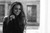 Jual Poster Black & White Girl Long Hair Model Smile Woman Models Model APC