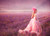 Jual Poster Blonde Dress Field Girl Lavender Model Pink Woman Models Model APC
