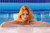 Jual Poster Face Girl Model Pool Redhead Woman Models Model APC