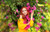 Jual Poster Girl Model Pink Flower Redhead Woman Yellow Dress Models Model APC