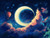 Jual Poster Balloon Drawing Moon Night Vehicles Hot Air Balloon APC