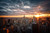 Jual Poster Aerial Building City Cityscape Cloud Dawn Horizon New York Skyscraper Sunbeam USA Cities New York APC