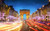 Jual Poster Arc de Triomphe Arch Building Champs Colorful France Paris Street Time Lapse Monuments Arc De Triomphe APC