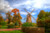 Jual Poster Fall Germany HDR Tree Windmill Buildings Windmill APC