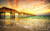 Jual Poster HDR Ocean Sunset Man Made Pier APC