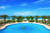 Jual Poster Horizon Ocean Palm Tree Pool Resort Sea Tropical Turquoise Man Made Resort APC