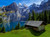 Jual Poster House Lake Mountain Switzerland Tree Buildings House APC
