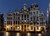 Jual Poster Belgium Houses Brussels Night Street lights 1Z