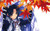 Poster Blue Hair Girl Leaf Long Hair Anime Rance APC