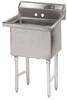 Advance Tabco FC-1-1818-X 1 Compartment Sink - 18" x 18" x 14" Bowl