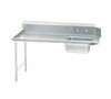 Advance Tabco DTS-S70-96L-X 96" Soil Dishtable - L to R - S/S Legs