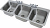 Advance Tabco DI-3-1410 3 Bay Drop-In Sink - 14" x 16" x 10" Bowls