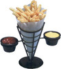 American Metalcraft FBC92 Conical Basket - One Cone w/ 2 Ramekins - 1 Dozen