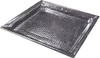 American Metalcraft HMSQ22 Square Hammered Metal Square Tray - 22" - Case of 6