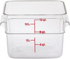 Cambro 12SFSCW135 12 Quart Square Food Storage Container - Clear