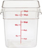 Cambro 18SFSCW135 18 Qt Square Food Storage Container - Clear