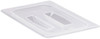 Cambro 40PPCH190 1/4 Size Translucent Food Pan Cover - W/Handle