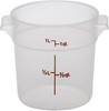 Cambro RFS1PP190 1 Quart Round Translucent Food Storage Container