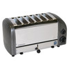 Cadco CTW-6M(220) 6-slot Toaster, Stainless / Metallic Grey