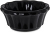 Carlisle 4394203 Scalloped Ramekin - 1.6 oz. - Black Melamine