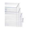 Cal-Mil 238 Acrylic Risers - Clear Set - 8"