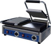 Globe GSGDUE10 Double Panini Grill - 2 Smooth Plates