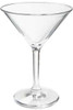 GET SW-1407-1-SAN-CL Plastic Martini Glass - 10 oz.