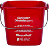 San Jamar KP256RD Large Red Sanitizing Pail - 8 Qt