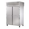 True Manufacturing STG2HPT-2S-2S Spec Series 2 Section Heated Pass Thru Cabinet with Solid Front and Rear Doors - Aluminum Sides & In
