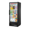 True Manufacturing GDM-12-HC~TSL01 Glass Door Refrigerated Merchandiser Swing Door Black Exterior 12 Cu Ft
